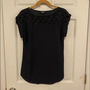 Women’s Express short sleeve black top xs